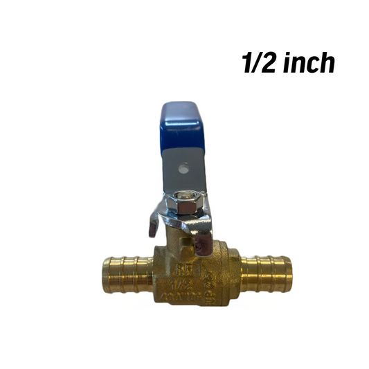 1/2 inch PEX Ball Shut Off Valve | Lead-Free Brass | PEX | Hot & Cold Water Systems | Fits All PEX Tubing | cUPC Certified