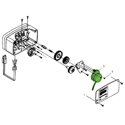 Fleck Style 5600 Timer Motor Replacement - 120VAC 60Hz 3w with Mounting Screws | Fleck Replacement Part 18743 with 11384 | Timer Motor Fits Fleck Controls 2500/5600/9000 Series