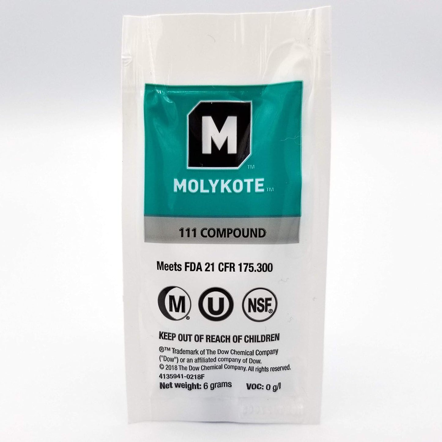 Molykote 111 Compound Food-Grade Lubricant (2oz / 6g pouch)